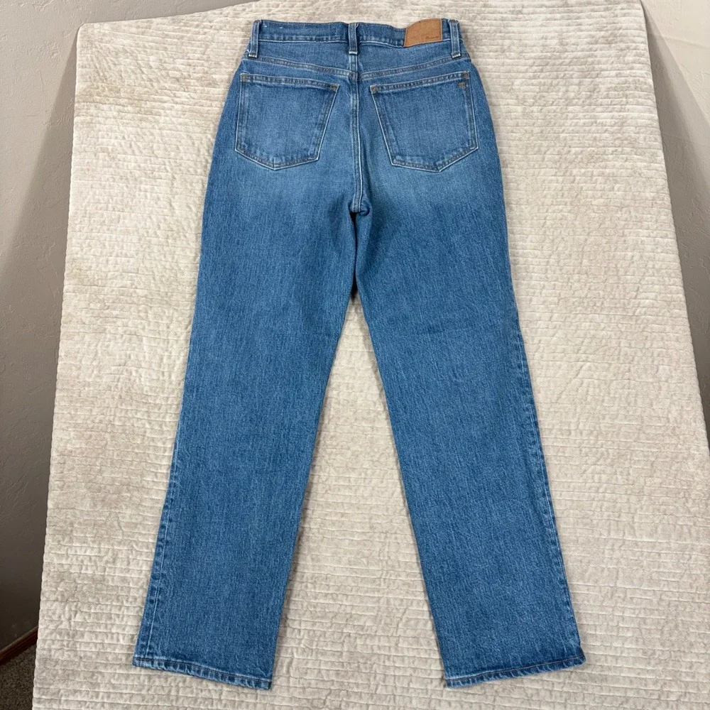 Madewell The Perfect Vintage Straight Jean Medium Wash High Rise NG251 Size 27